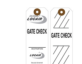 Custom Airline Hang Tag - Locair