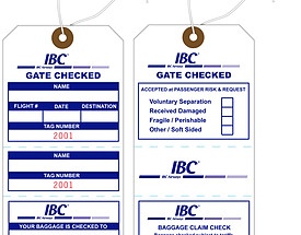 Custom Airline / Baggage Hang Tag - IBC