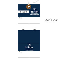 Custom Travel Hang Tag - Hilton World