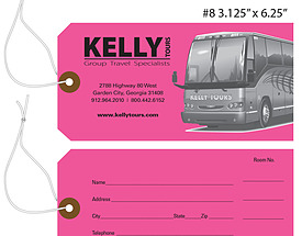 Custom Baggage Hang Tag - Kelly Tours