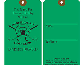 Custom Golf Bag Hang Tag - Horseshoe Bay