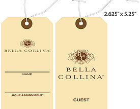 Custom Golf Bag Hang Tag - Bella Collina