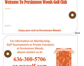 Custom Golf Bag Hang Tag - Persimmon Woods