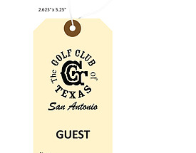 Custom Golf Bag Hang Tag - The Golf Club of Texas