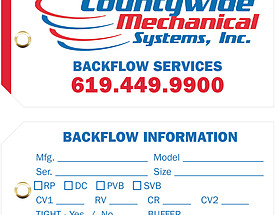 Custom 4 Color Hang Tag - Countywide Mechanical Systems Inc.