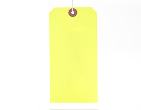 Canary / Yellow Fluorescent Hang Tag from St. Louis Tag