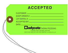 Bodycote Accepted Tag