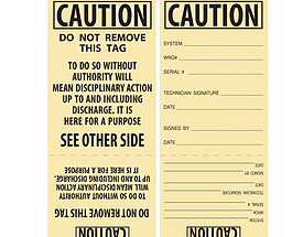 Caution Do Not Remove This Tag