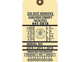 Guilford County Do Not Remove Maintenance Tag