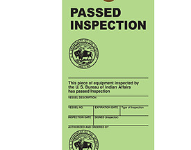 Passed Inspection Tag