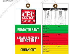 CEC Center Ready To Rent Tag