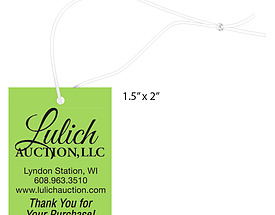 Custom Auction Hang Tag - Lulich Auction
