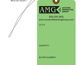 Custom Auction Hang Tag - Auction Marketing Group