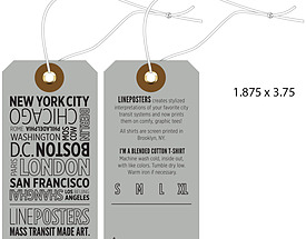 Custom Clipped Corners Hang Tag - LinePosters