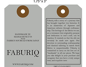 Custom Clipped Corners Hang Tag - Fabrique