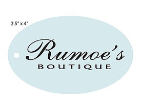 Custom Printed Apparel & Clothing Tag - Rumoe's Boutique