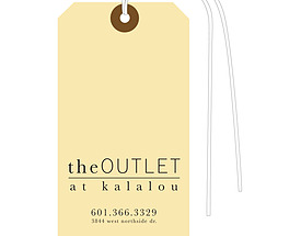 Custom Boutique Hang Tag - Outlet at Kalalou