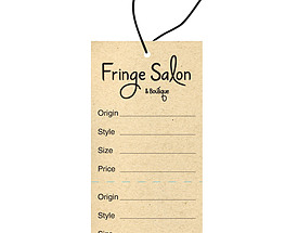 Custom Boutique Hang Tag - The Fringe Salon