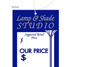 Custom Boutique Hang Tag - Lamp & Shade