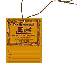 Custom Furniture Hang Tag - The Homestead