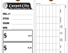 Custom Furniture Price Tag - Carpet City