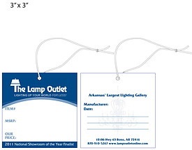 Custom Price Hang Tag - The Lamp Outlet