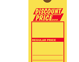 Custom Price Hang Tag - Discount Price