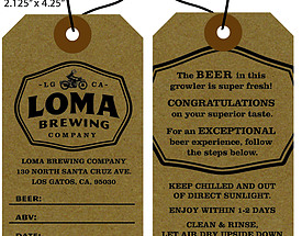 Custom Growler Tag - Loma Brewing Company