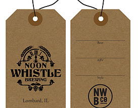 Custom Growler Tag - Noon Whistle Brewing Company