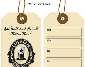 Custom Growler Tag - Obed & Issacs