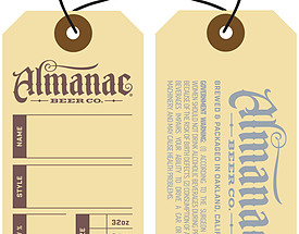 Custom Growler Tag - Almanac Beer Company