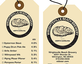 Custom Growler Tag - Wrightsville Beach Brewery