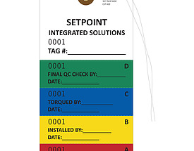 Custom Tyvek Quality Control Tag with Perforations – SetPoint (116816)