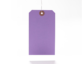 Standard Color - Lilac Hang Tag from St. Louis Tag